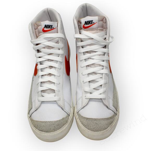 Men10.5 NIKE Blazer Mid '77 Vintage 'White Mantra Orange' EUR44.5 BQ6806-110 - Picture 6 of 15